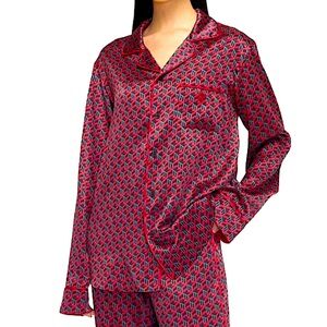 MCM Unisex Silk Satin Pijamas Shirt